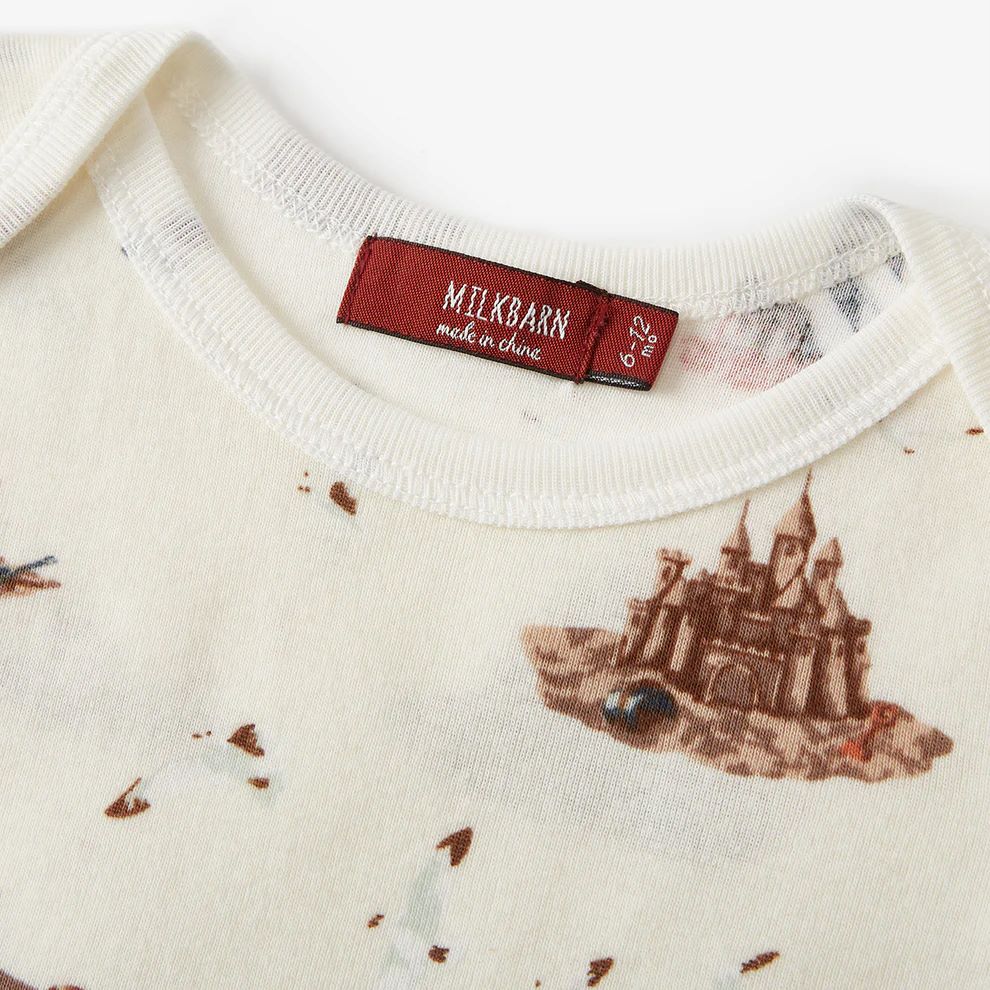 Milkbarn Sandcastle Organic Cotton One Piece