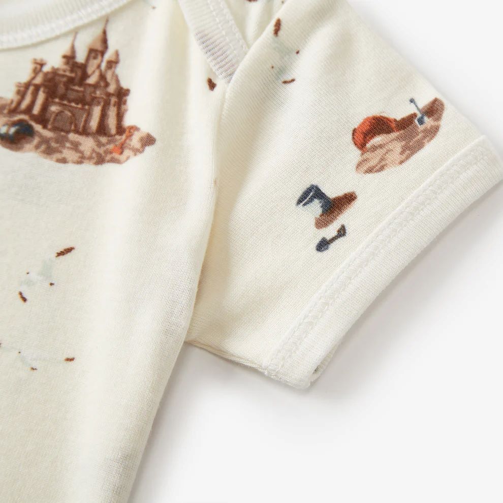 Milkbarn Sandcastle Organic Cotton One Piece