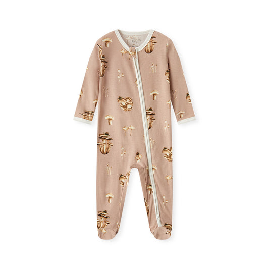 Milkbarn Organic Cotton Zipper Footed Romper