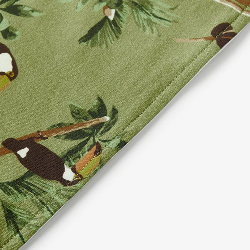 Milkbarn Toucan Cotton Stretch Kerchief Bib