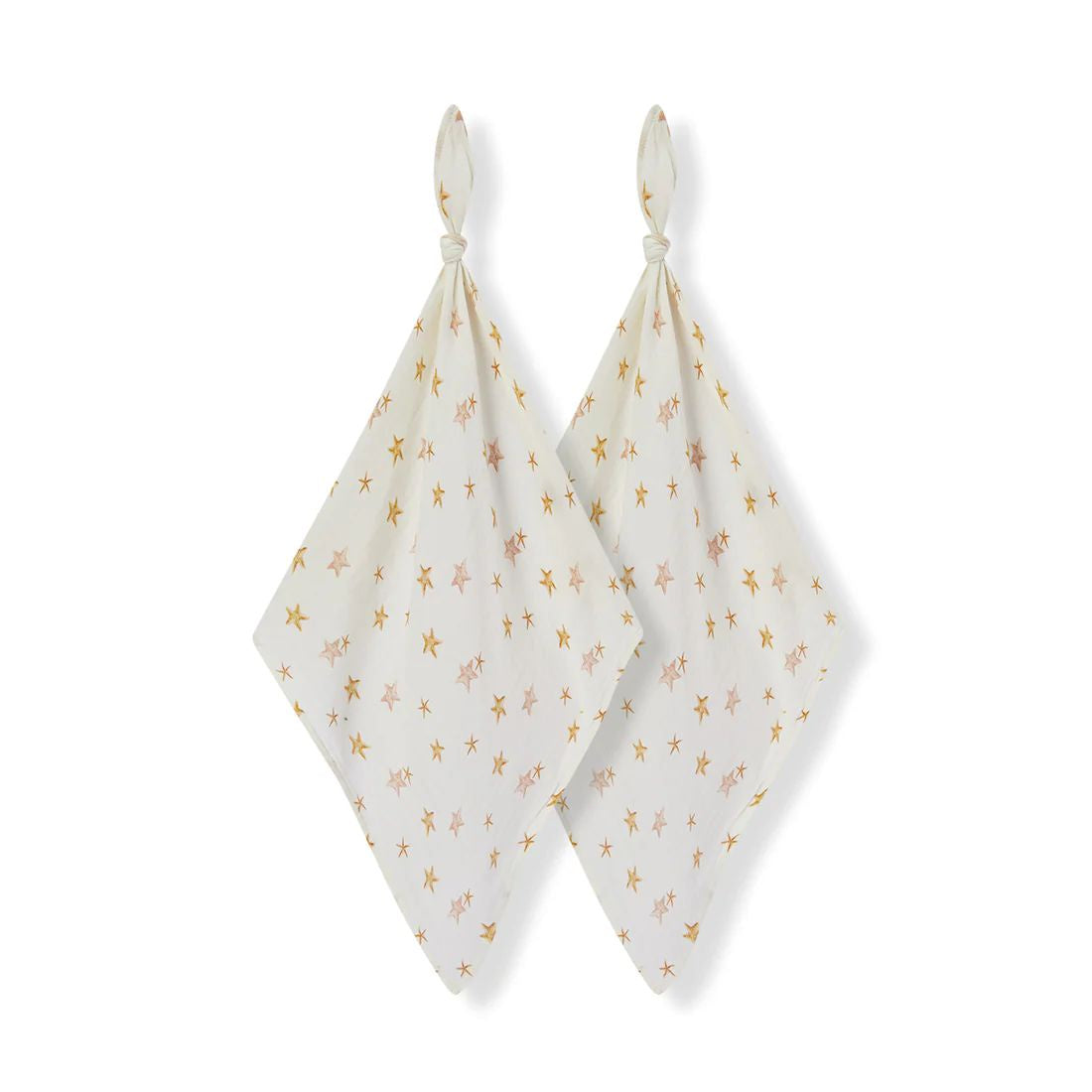 Starfish Dreams Bamboo Two-Piece Burp Cloth Set