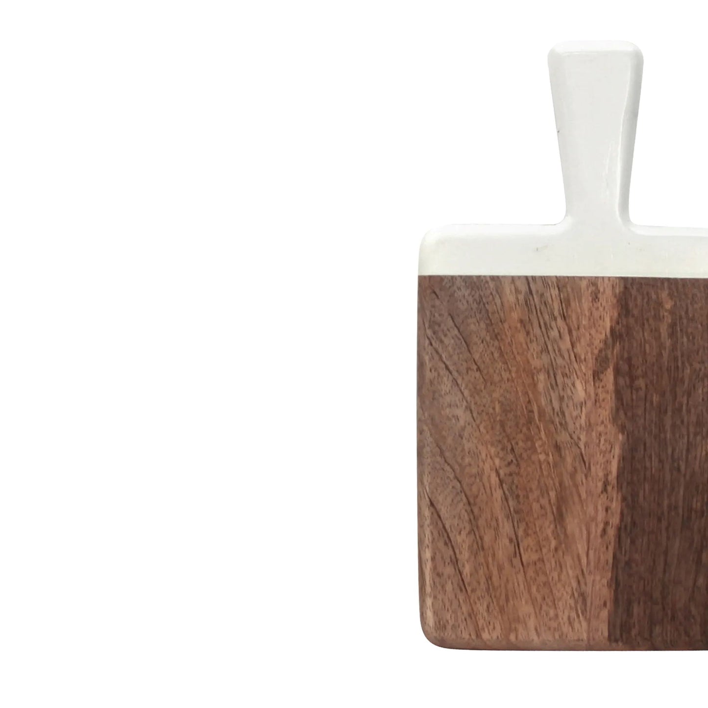 Montes Doggett Acacia Cutting Board with White Handle