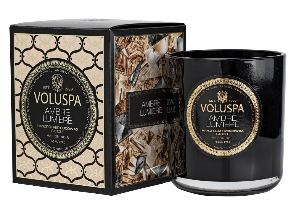 Voluspa Ambre Lumiere Classic Candle