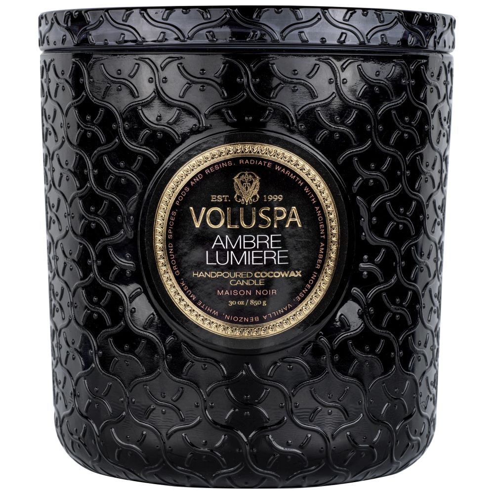 Voluspa Ambre Lumiere Boxed Luxe Candle