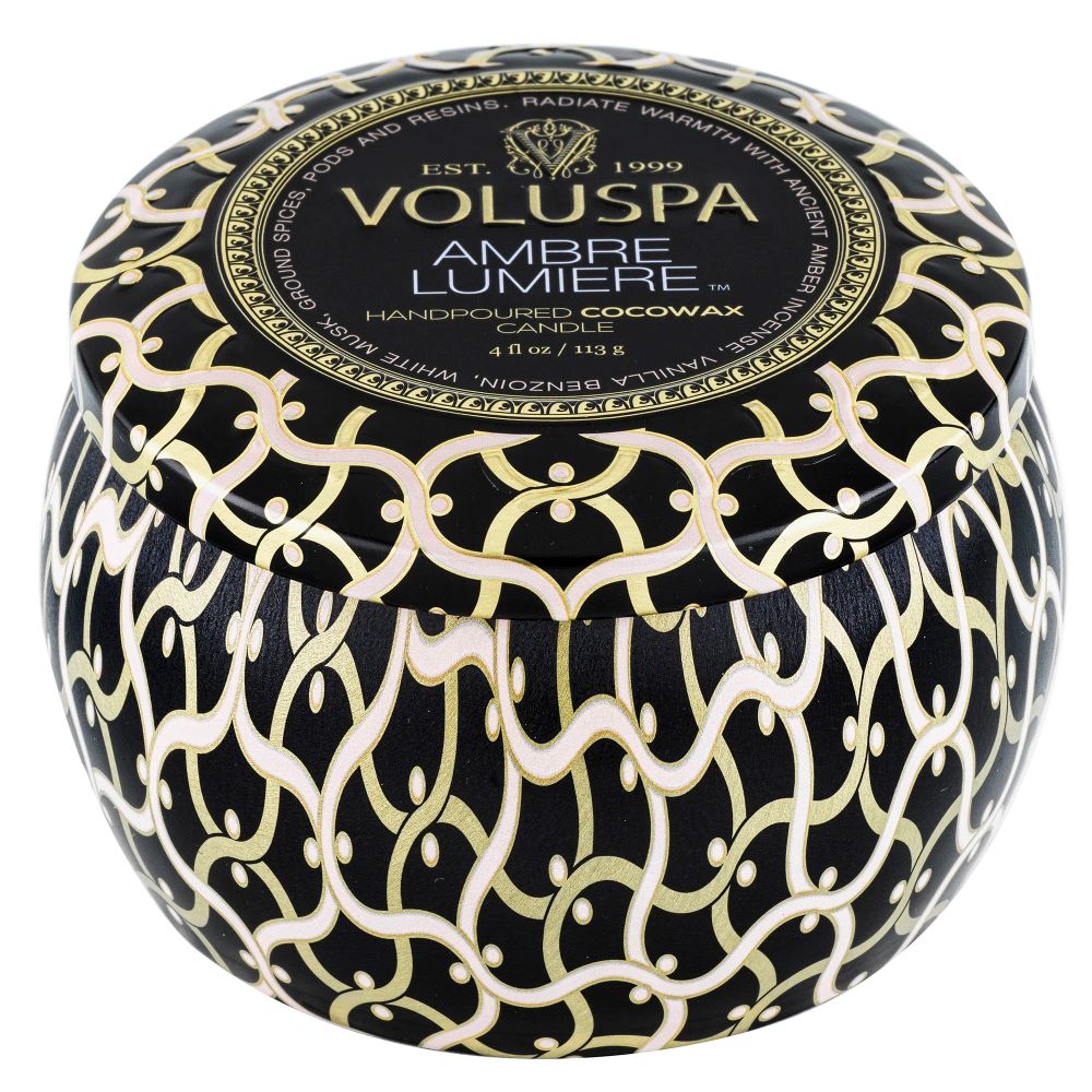 Voluspa Ambre Lumiere Mini Tin Candle