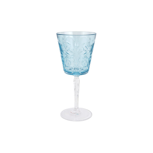 VIETRI Barocco Light Blue Wine Glass