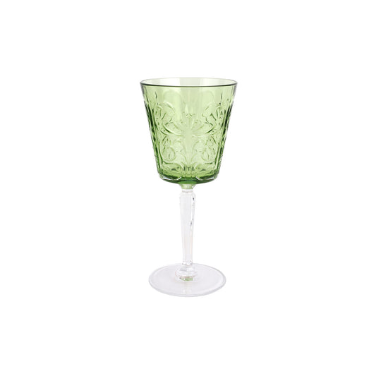 VIETRI Barocco Mint Green Wine Glass