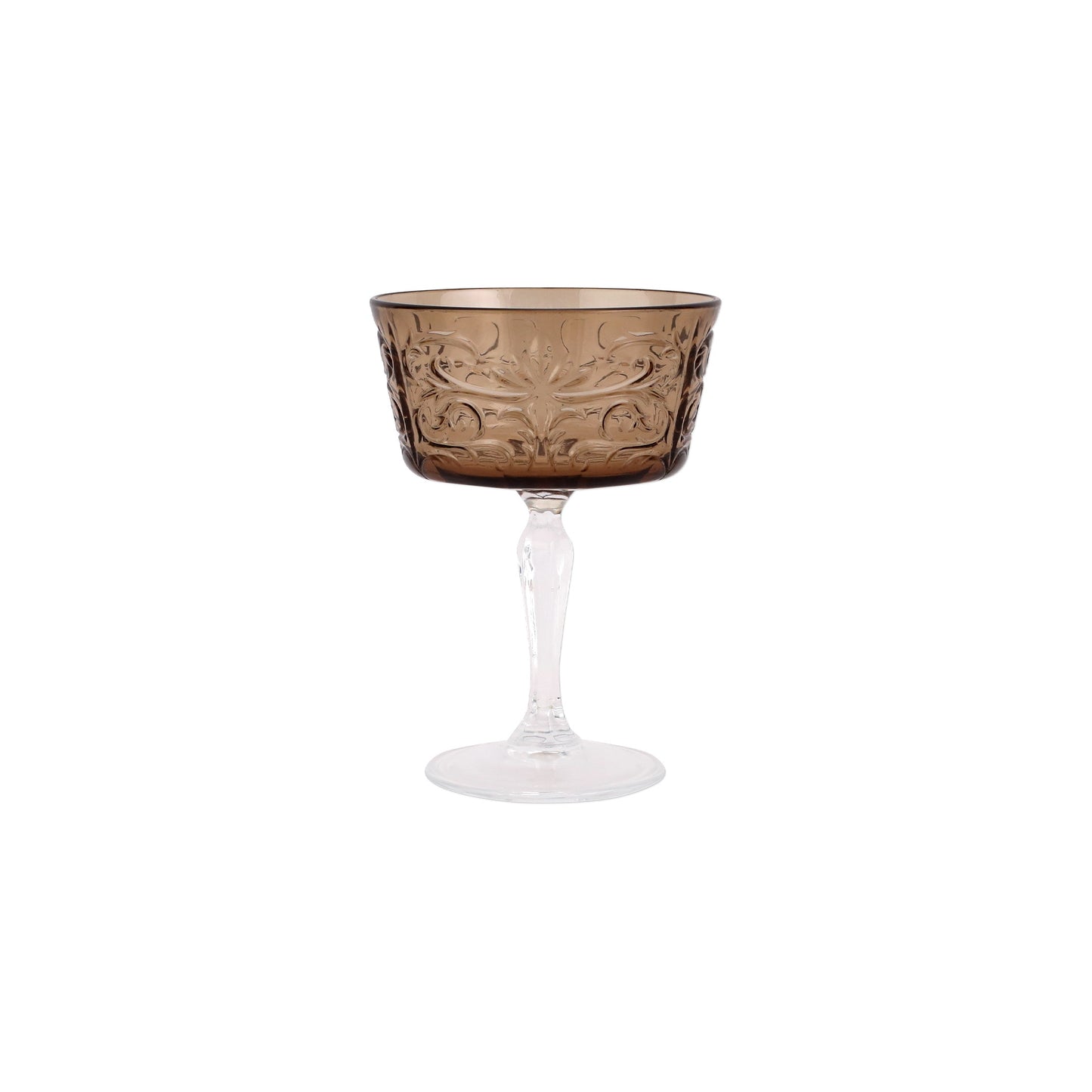 VIETRI Barocco Tortoise Coupe Champagne Glass