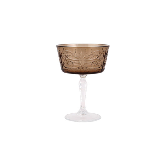 VIETRI Barocco Tortoise Coupe Champagne Glass