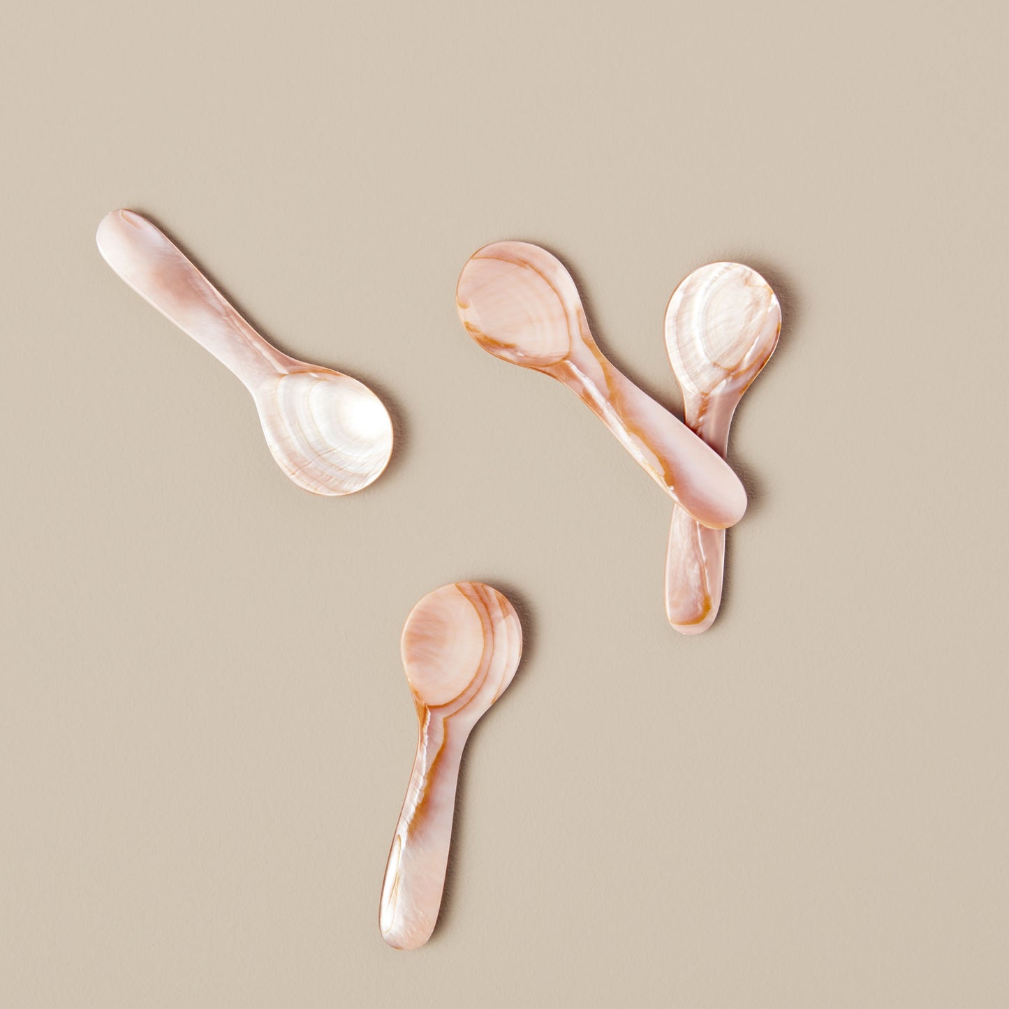Small Brown Mother of Pearl Caviar Spoon