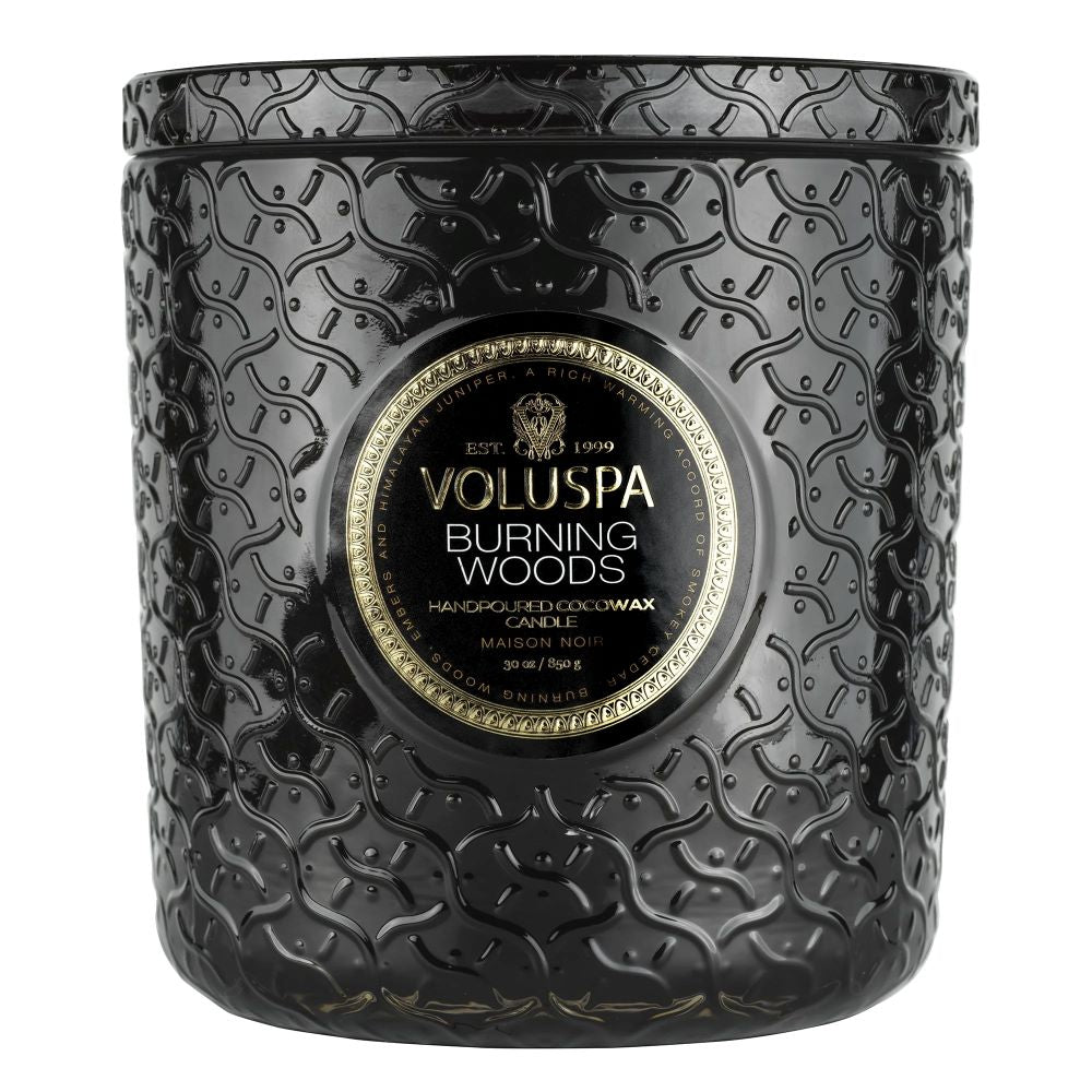 Voluspa Burning Woods Boxed Luxe Candle