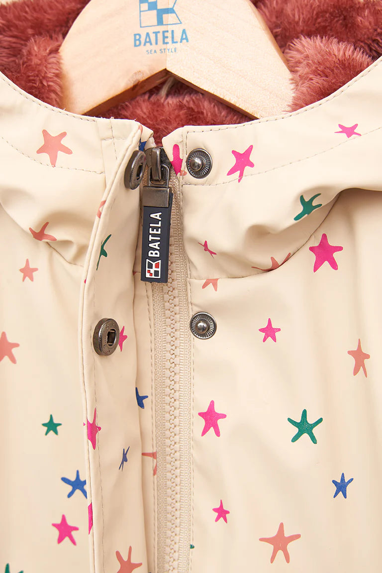 Star Printed Raincoat