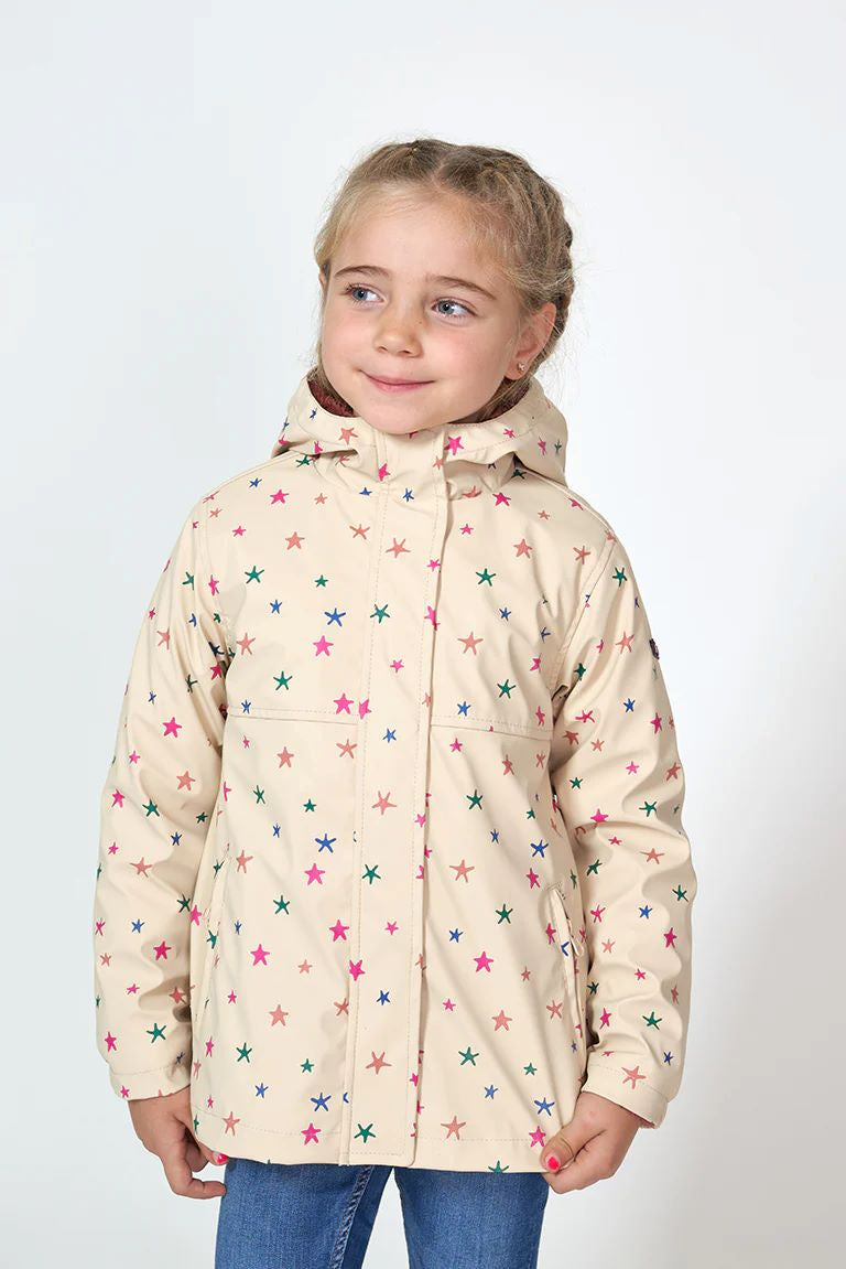 Star Printed Raincoat