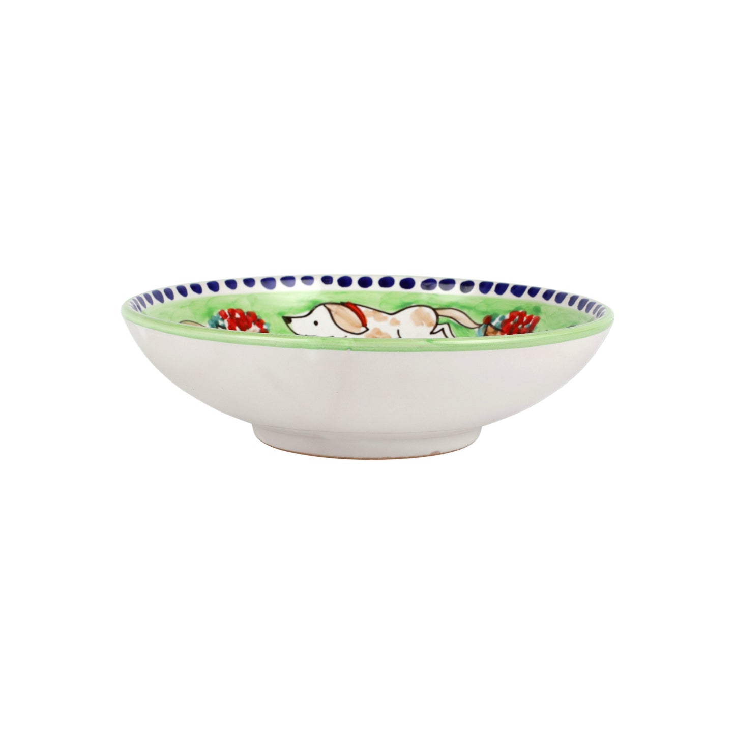 Vietri Ceramic bowl with colorful design on a white background