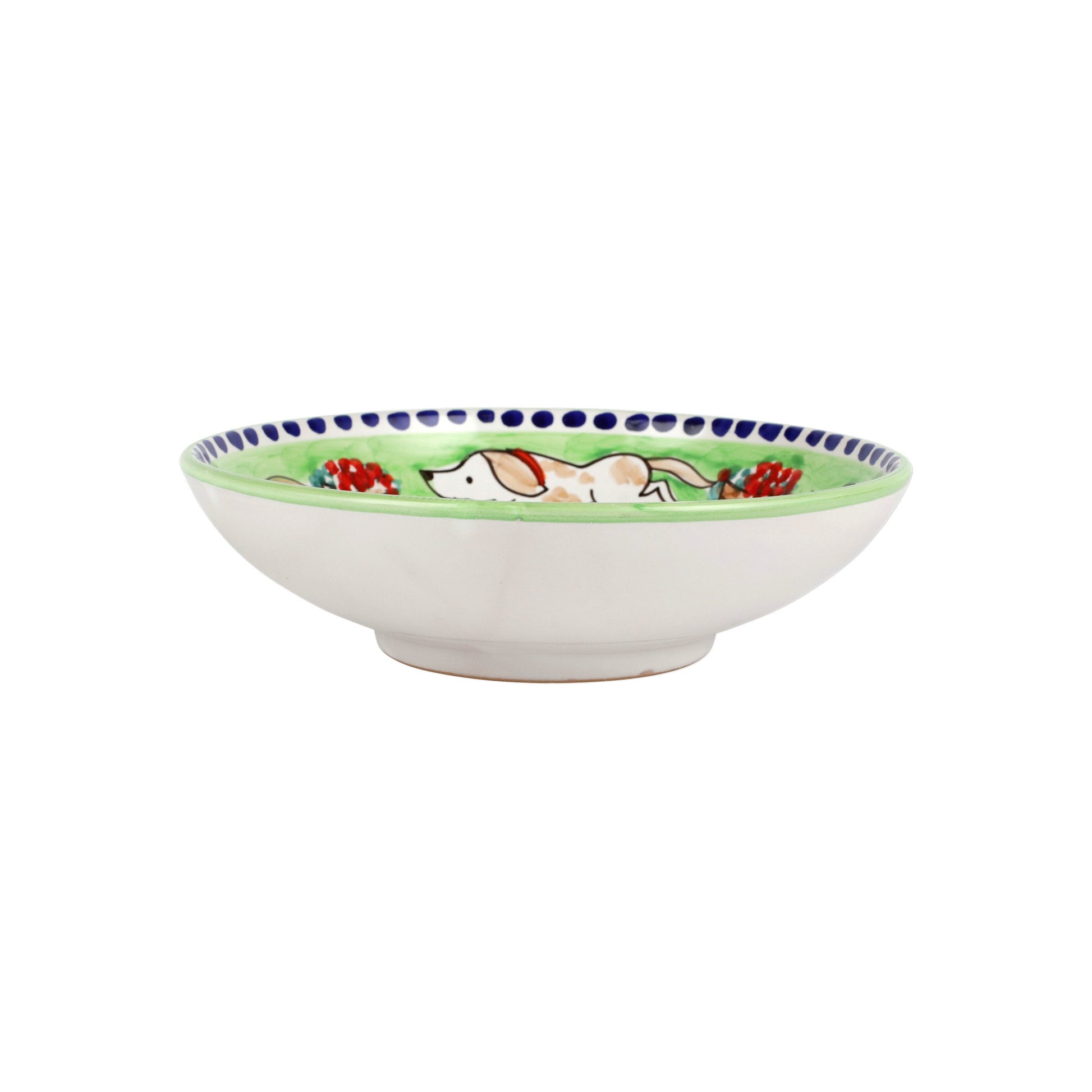 Vietri Ceramic bowl with colorful design on a white background
