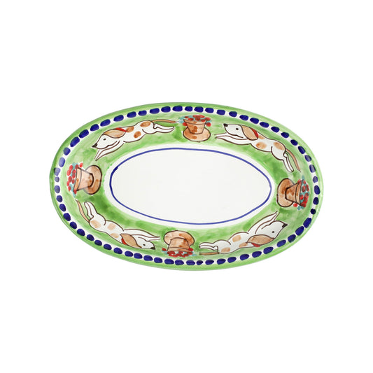 VIETRI Campagna Cane Small Oval Tray