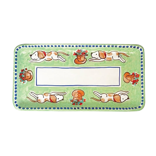 VIETRI Campagna Cane Rectangular Platter