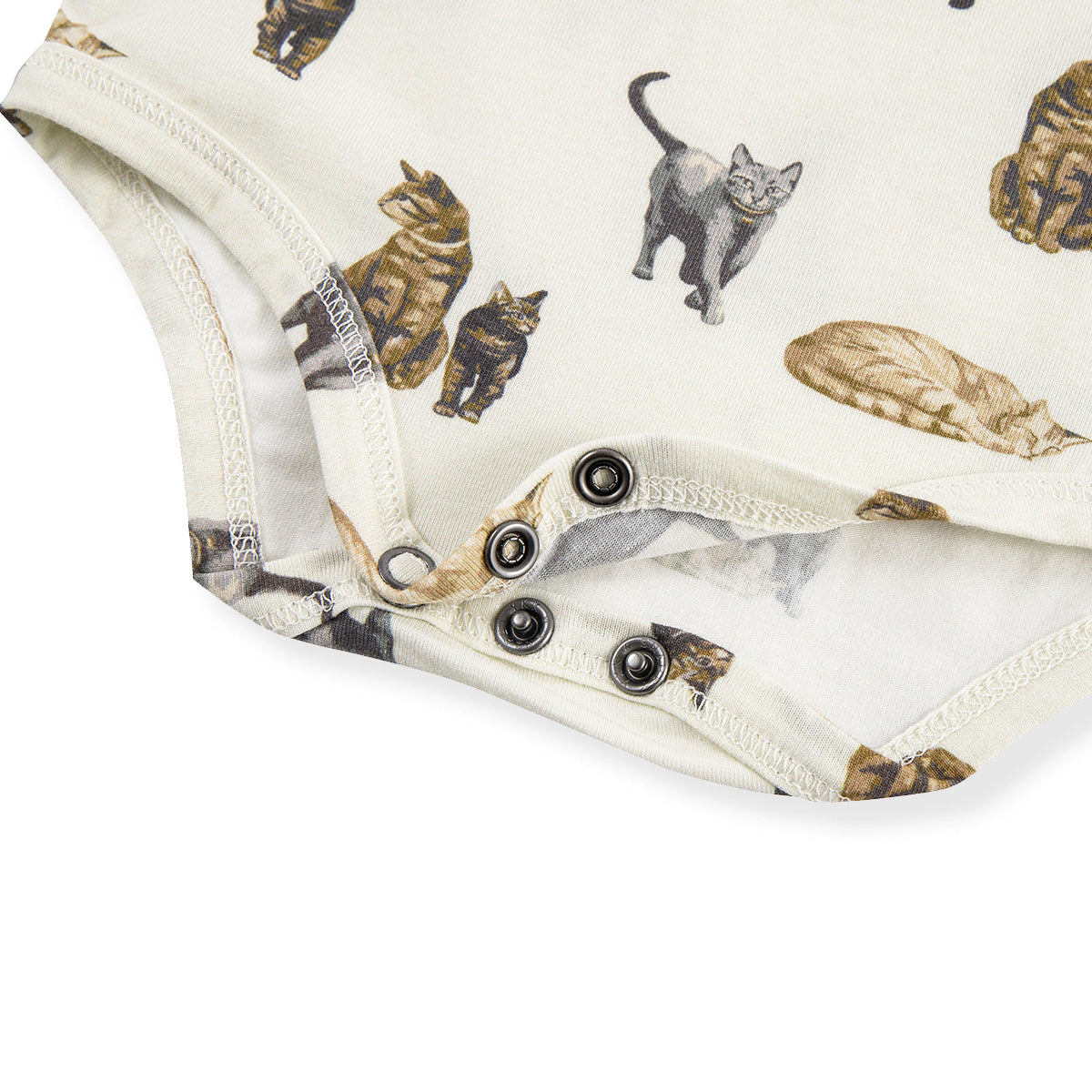 Milkbarn Cat Cotton Stretch Long Sleeve One Piece