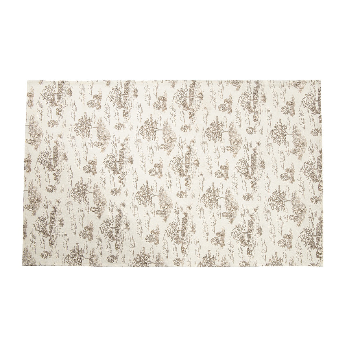 Country Toile Tea Towel