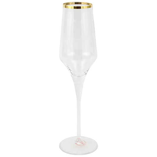 VIETRI Contessa Gold Champagne Glass