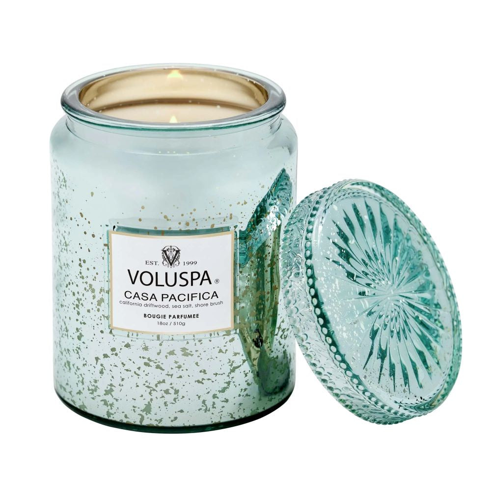 Voluspa Casa Pacifica Large Speckled Jar Candle