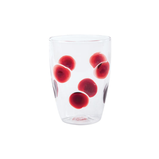 VIETRI Drop Red Tall Tumbler