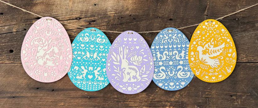 The Easter Egg Garland - Colorful