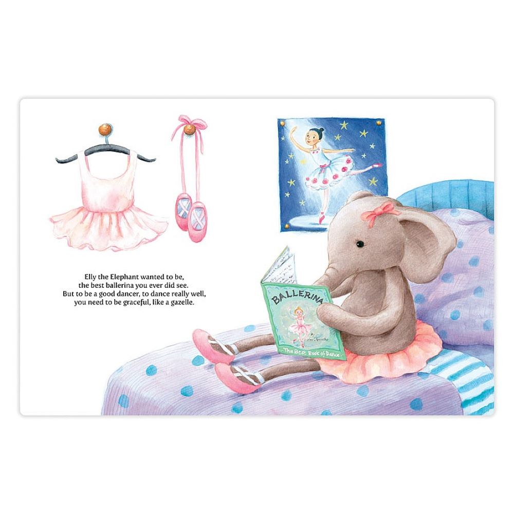 Jellycat Elly Ballerina Book