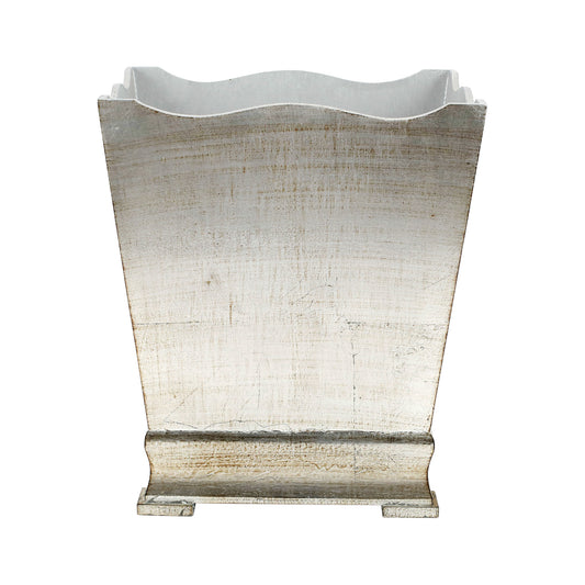 VIETRI Florentine Wooden Accessories Platinum Waste Basket