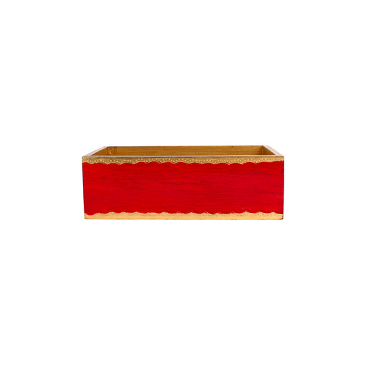 VIETRI Florentine Wooden Accessories Red & Gold Guest Towel Holder