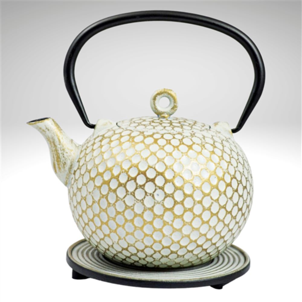 Dim Cast Iron Teapot with Trivet