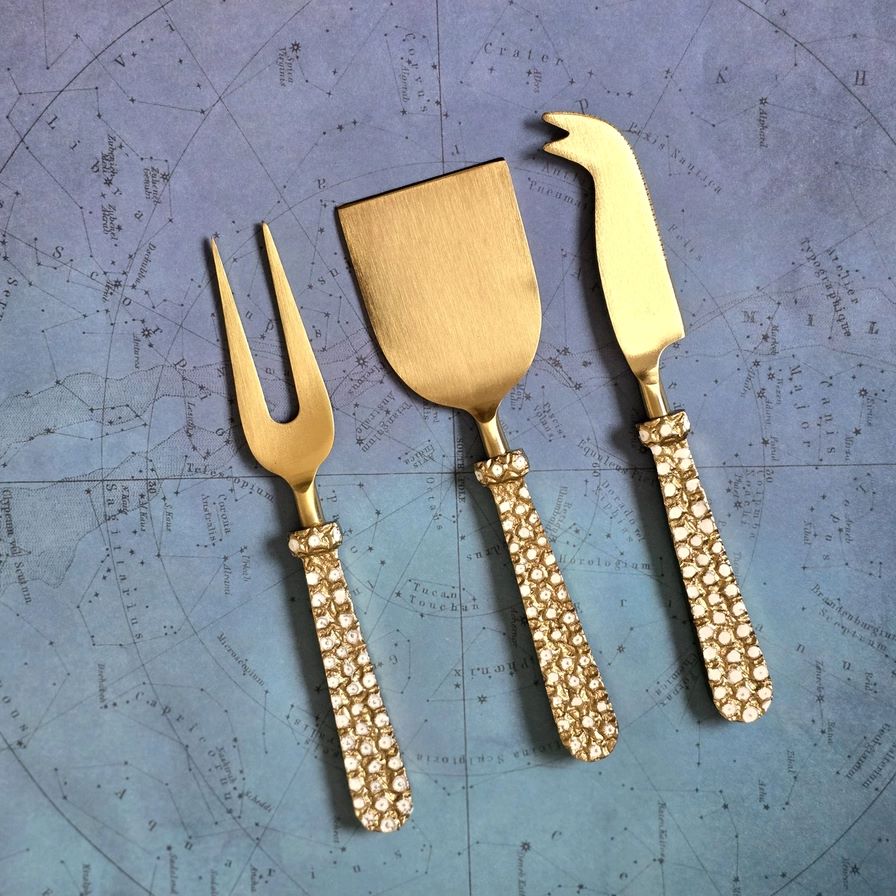 Gold Cheese Knife Set