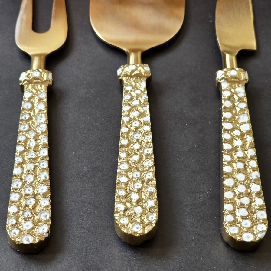 Gold Cheese Knife Set