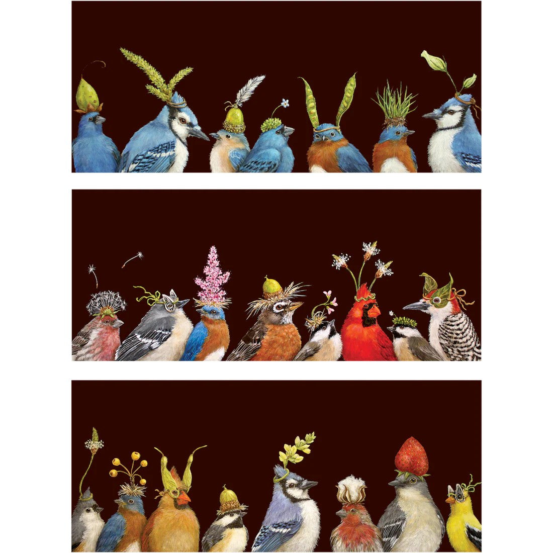 Backyard Party Set of 6 Blank Flat Notes