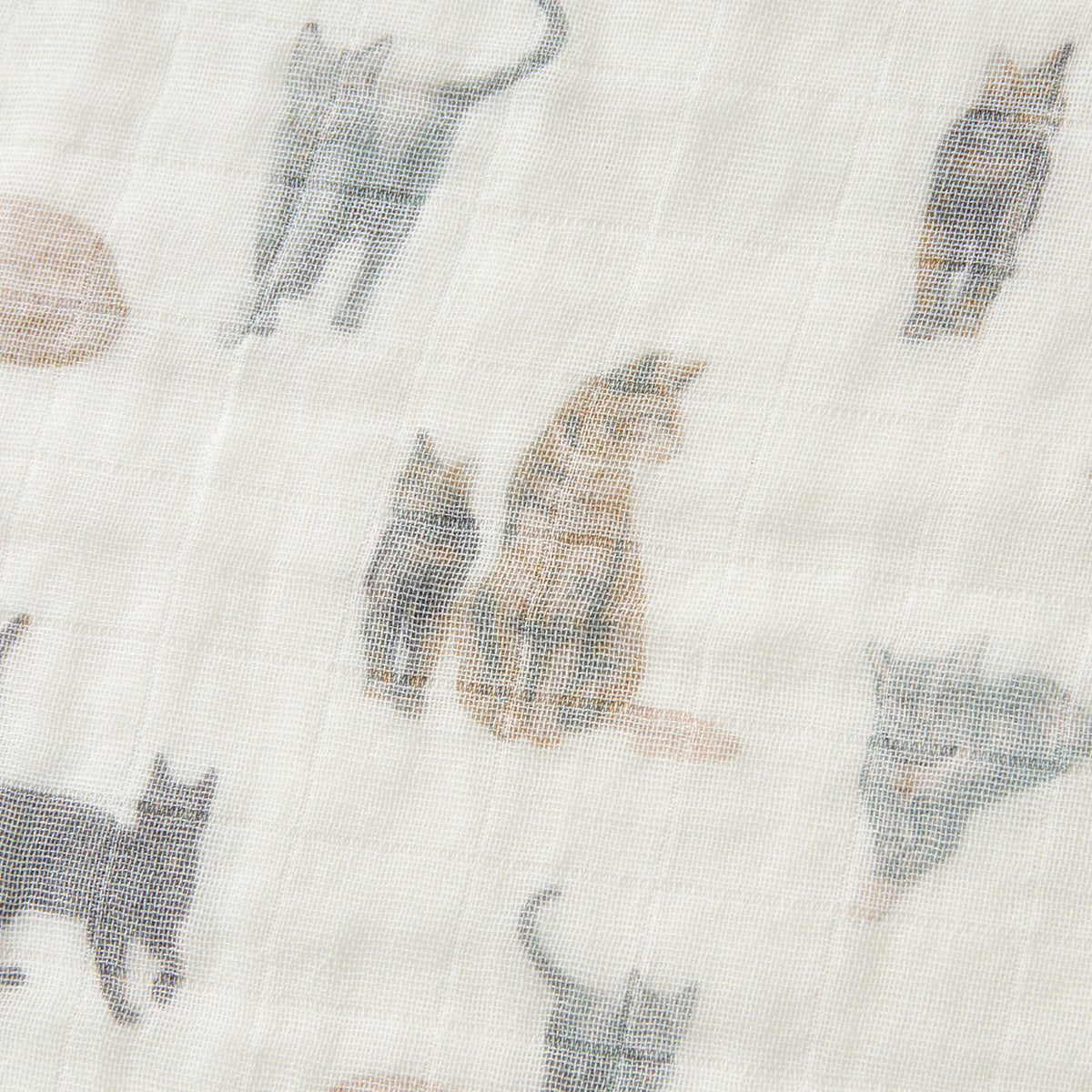 Cat Organic Cotton Two-Piece Burp Cloth Set