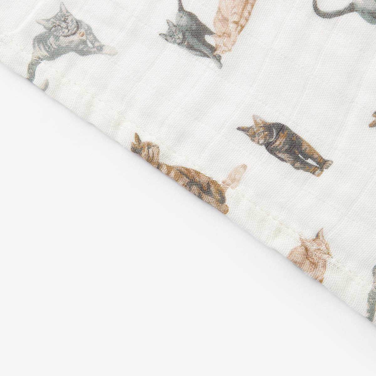 Milkbarn Cat Organic Cotton Swaddle Blanket