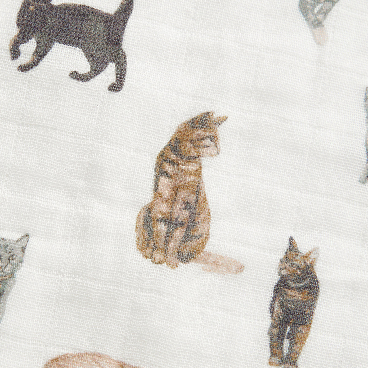 Milkbarn Cat Organic Cotton Swaddle Blanket