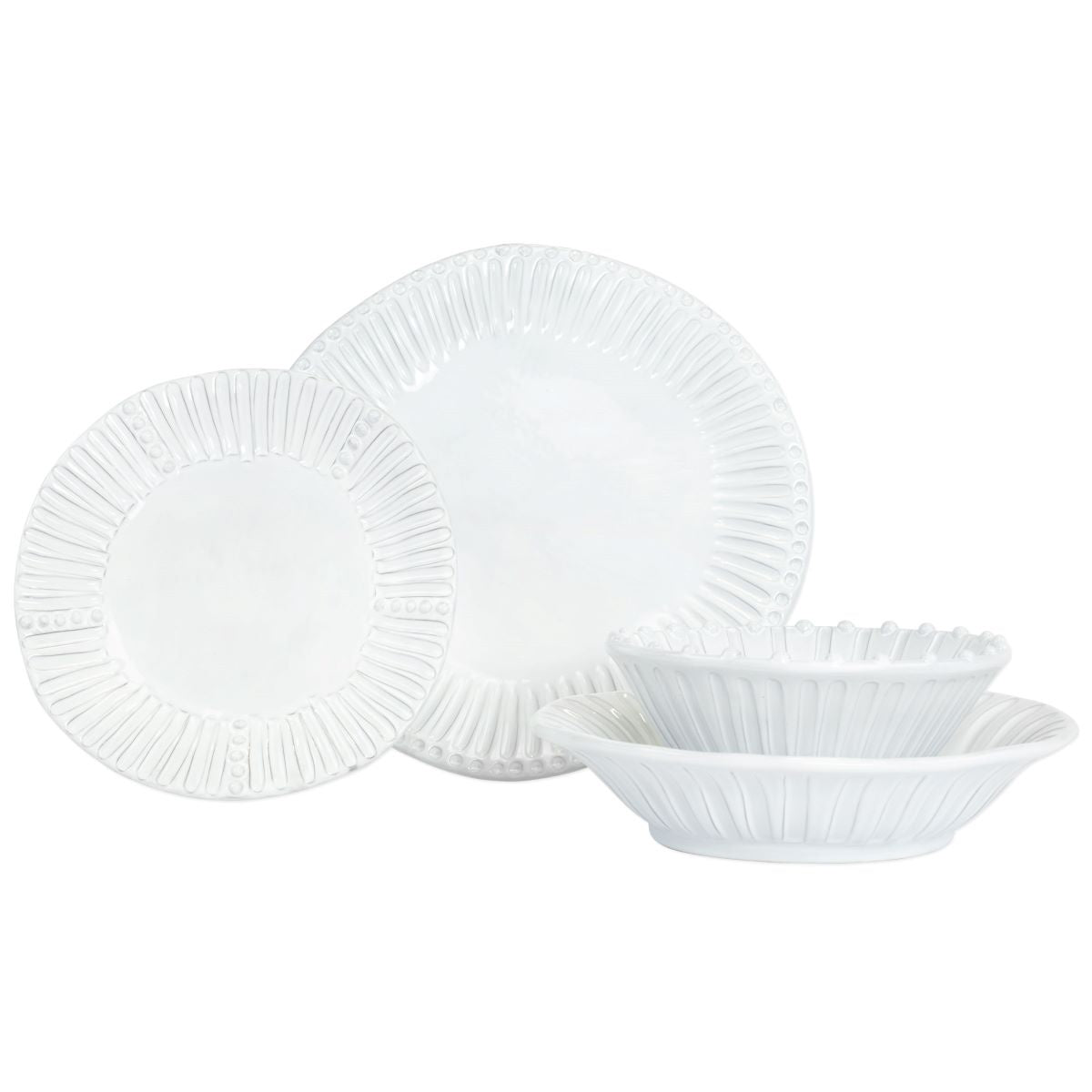 VIETRI Incanto Stripe Four-Piece Place Setting