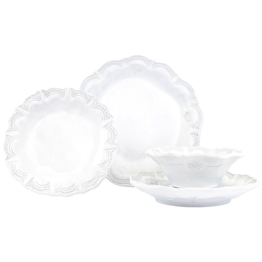 VIETRI Incanto Lace Four-Piece Place Setting
