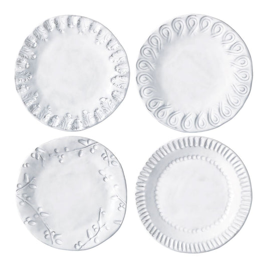 VIETRI Incanto Assorted Canape Plates - Set of 4