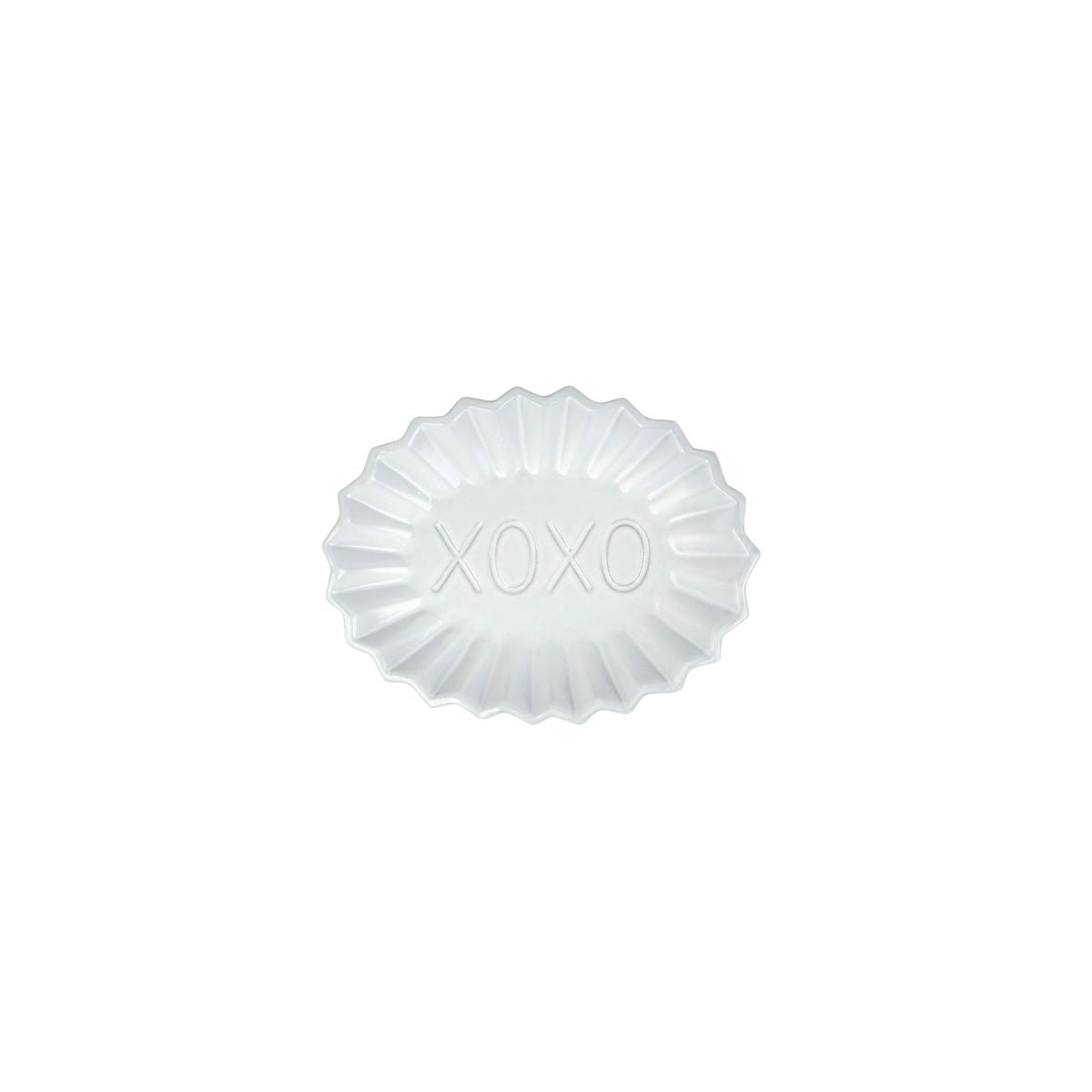 VIETRI Incanto Pleated XOXO Plate