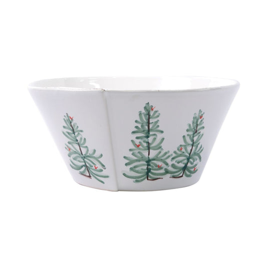 VIETRI Lastra Holiday Large Stacking Serving Bowl