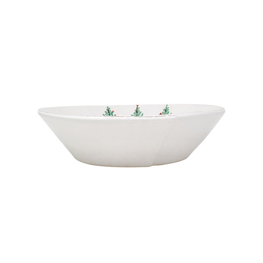 VIETRI Lastra Holiday Medium Shallow Serving Bowl