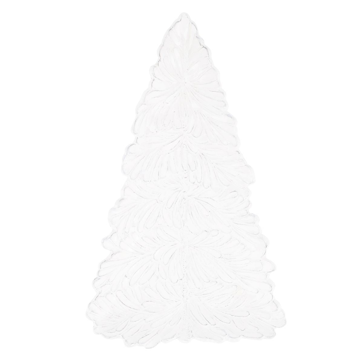 VIETRI Lastra Holiday White Figural Tree Small Platter