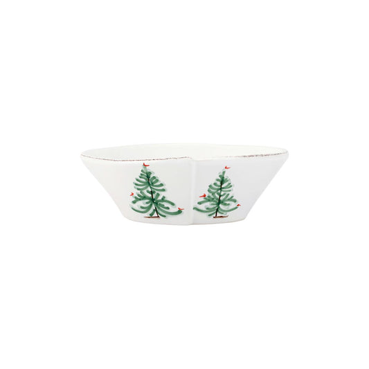 VIETRI Lastra Holiday Small Oval Bowl