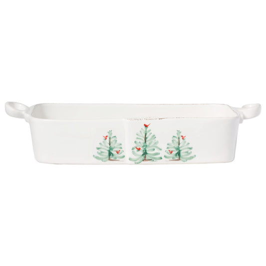 Vietri Lastra Holiday Rectangular Baker