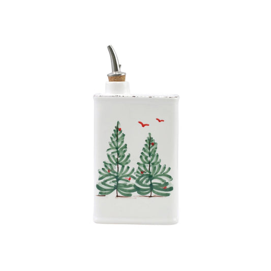 VIETRI Lastra Holiday Olive Oil Can