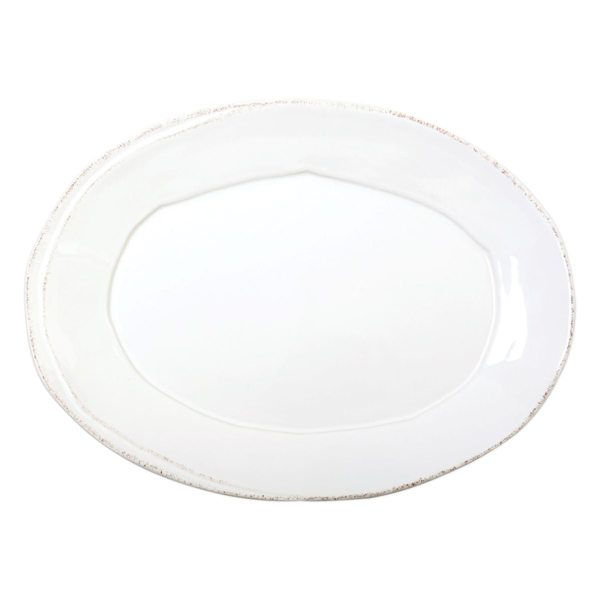 VIETRI Lastra White Small Oval Platter