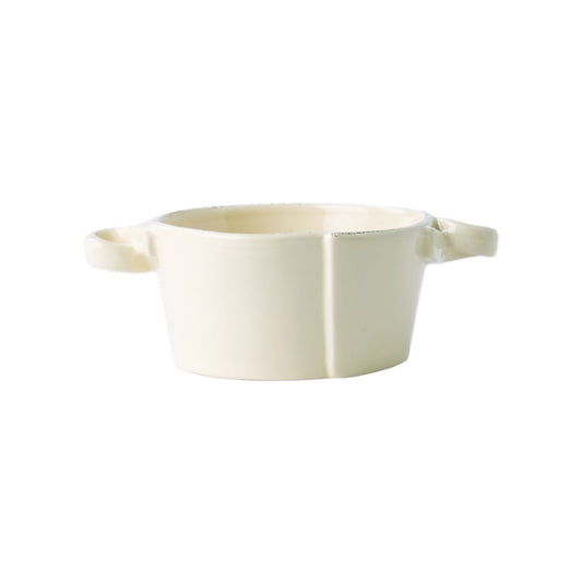 VIETRI Lastra Linen Small Handled Bowl