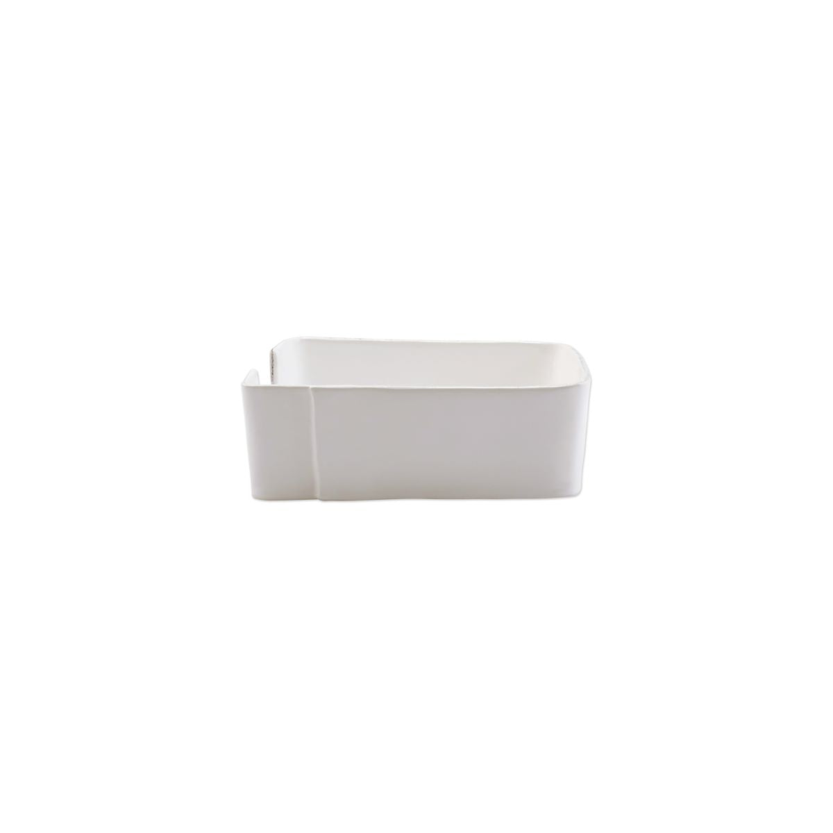 VIETRI Lastra White Dinner Napkin Holder